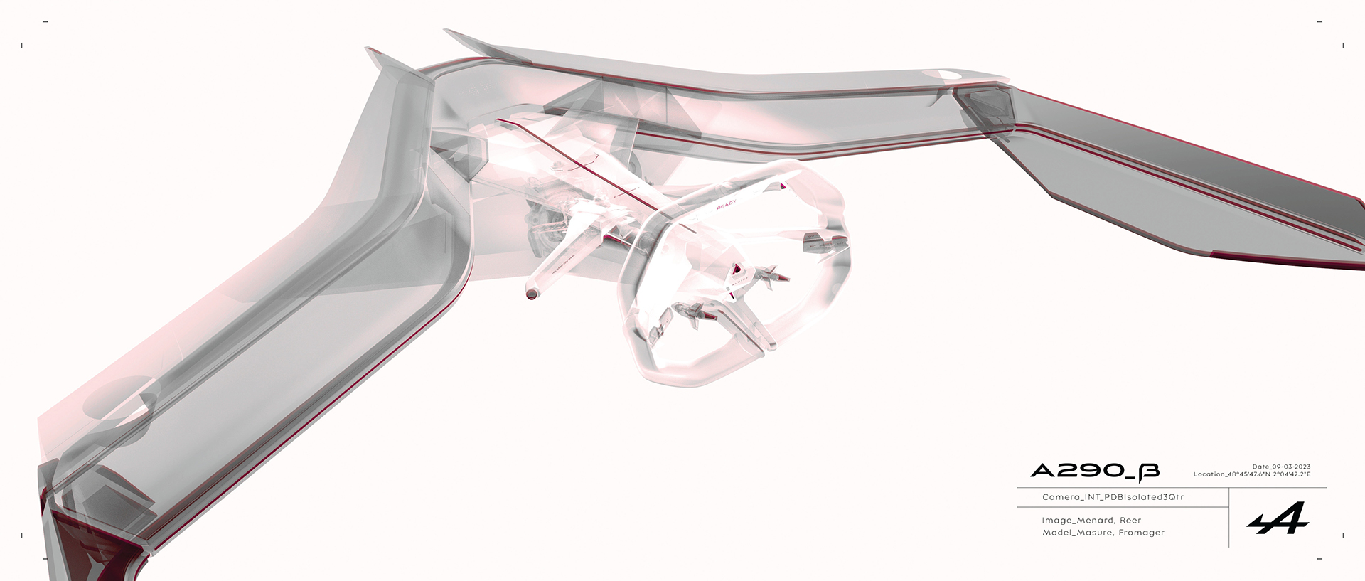 Alpine A290_β show-car, 2023 – Design Sketch