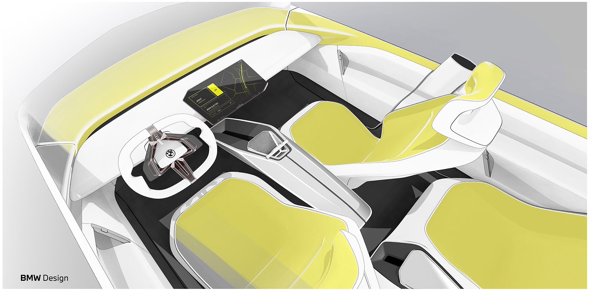 BMW Vision Neue Klasse Concept, 2023 – Design Sketch – Interior