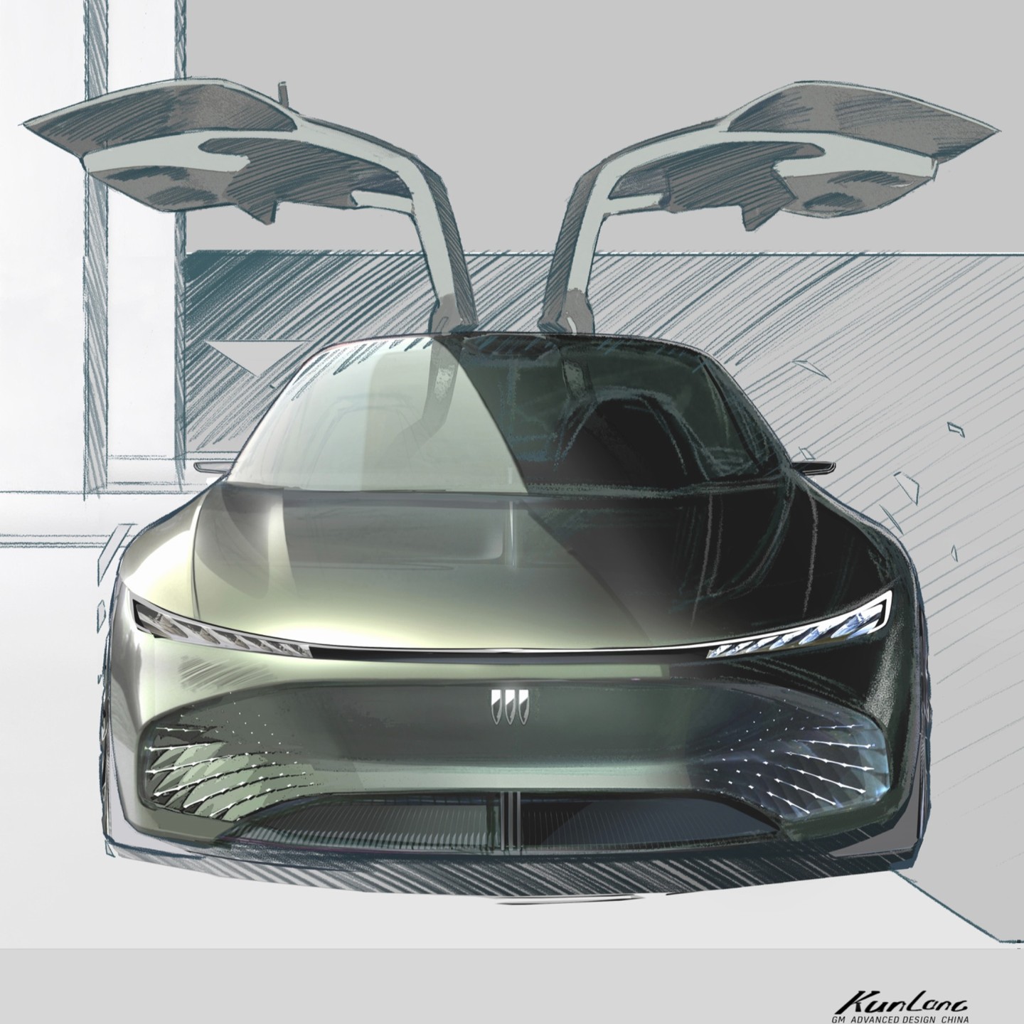 Buick Proxima Concept, 2023 – Design Sketch by Kunlong Xie