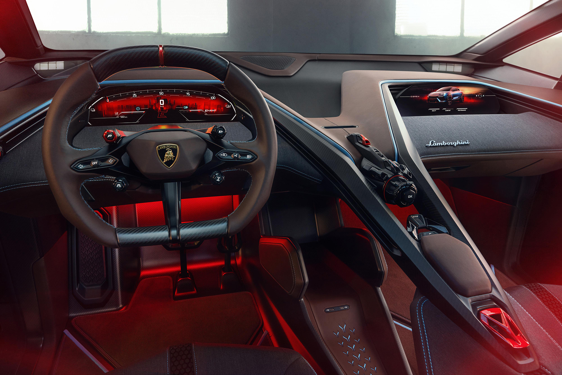 Lamborghini Lanzador Concept, 2023 – Interior