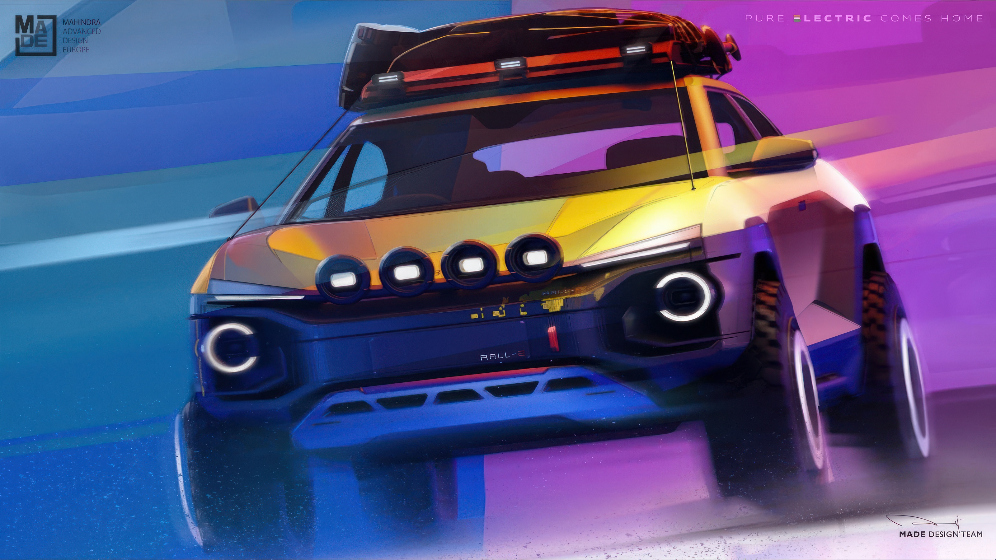 Mahindra BE Rall-E Concept, 2023 – Design Sketch