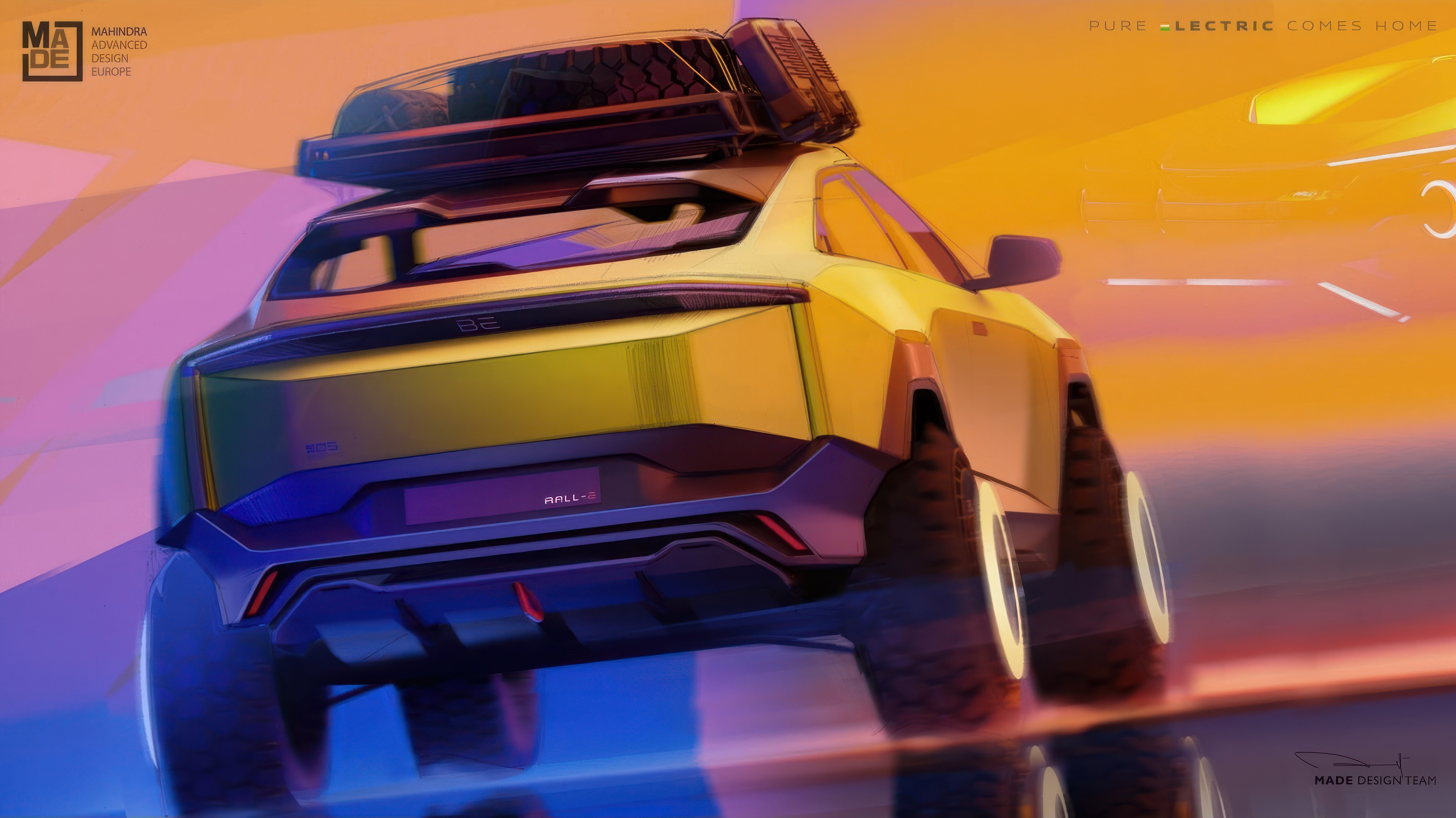 Mahindra BE Rall-E Concept, 2023 – Design Sketch
