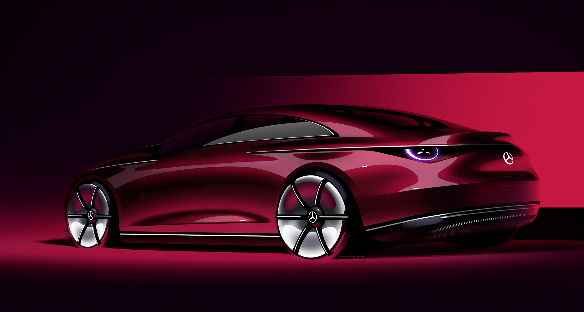 Mercedes-Benz Concept CLA Class, 2023 – Design Sketch Exterior