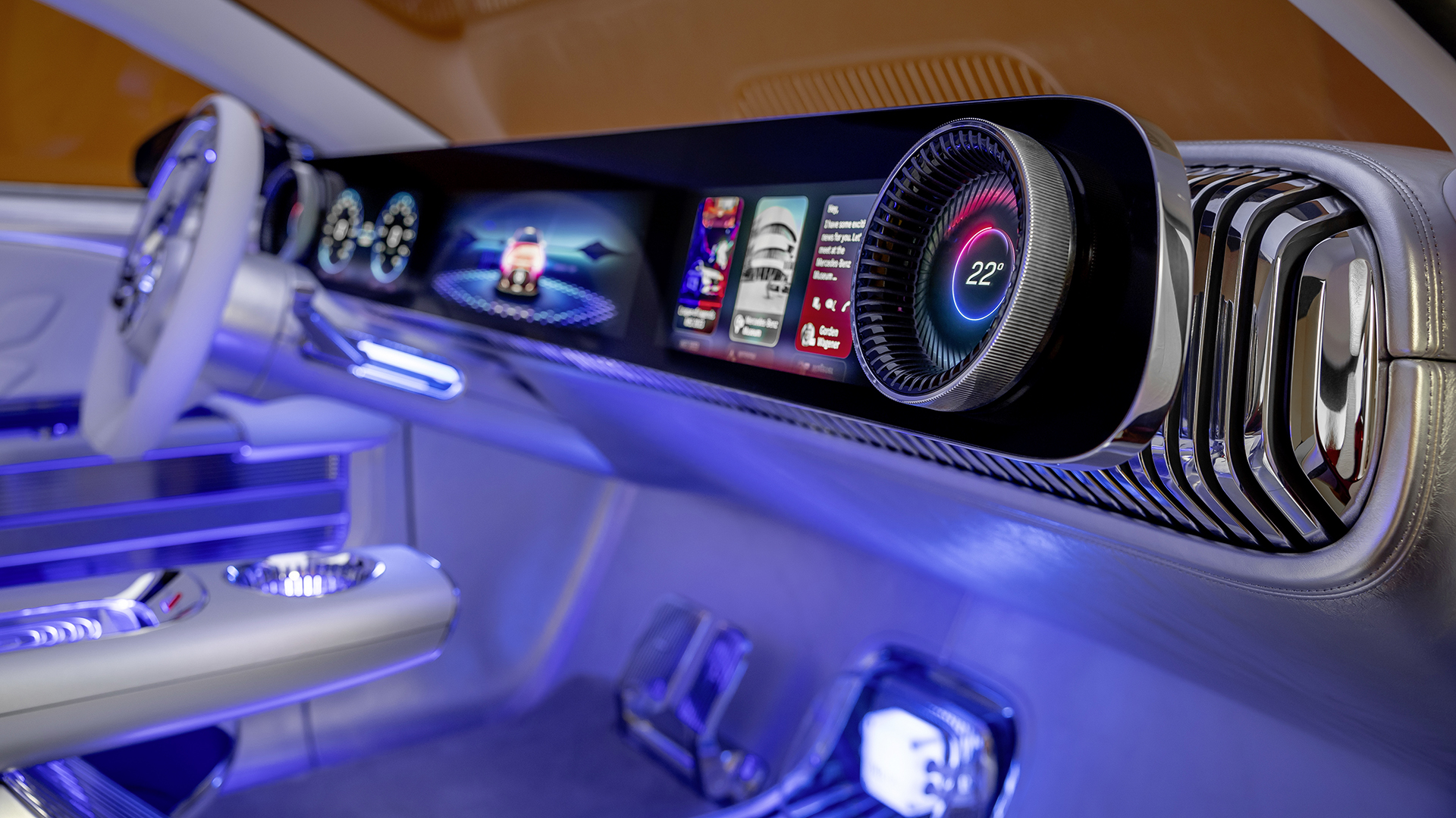 Mercedes-Benz Concept CLA Class, 2023 – Advanced MBUX Superscreen delivers new level of personalisation leveraged with real-time graphics