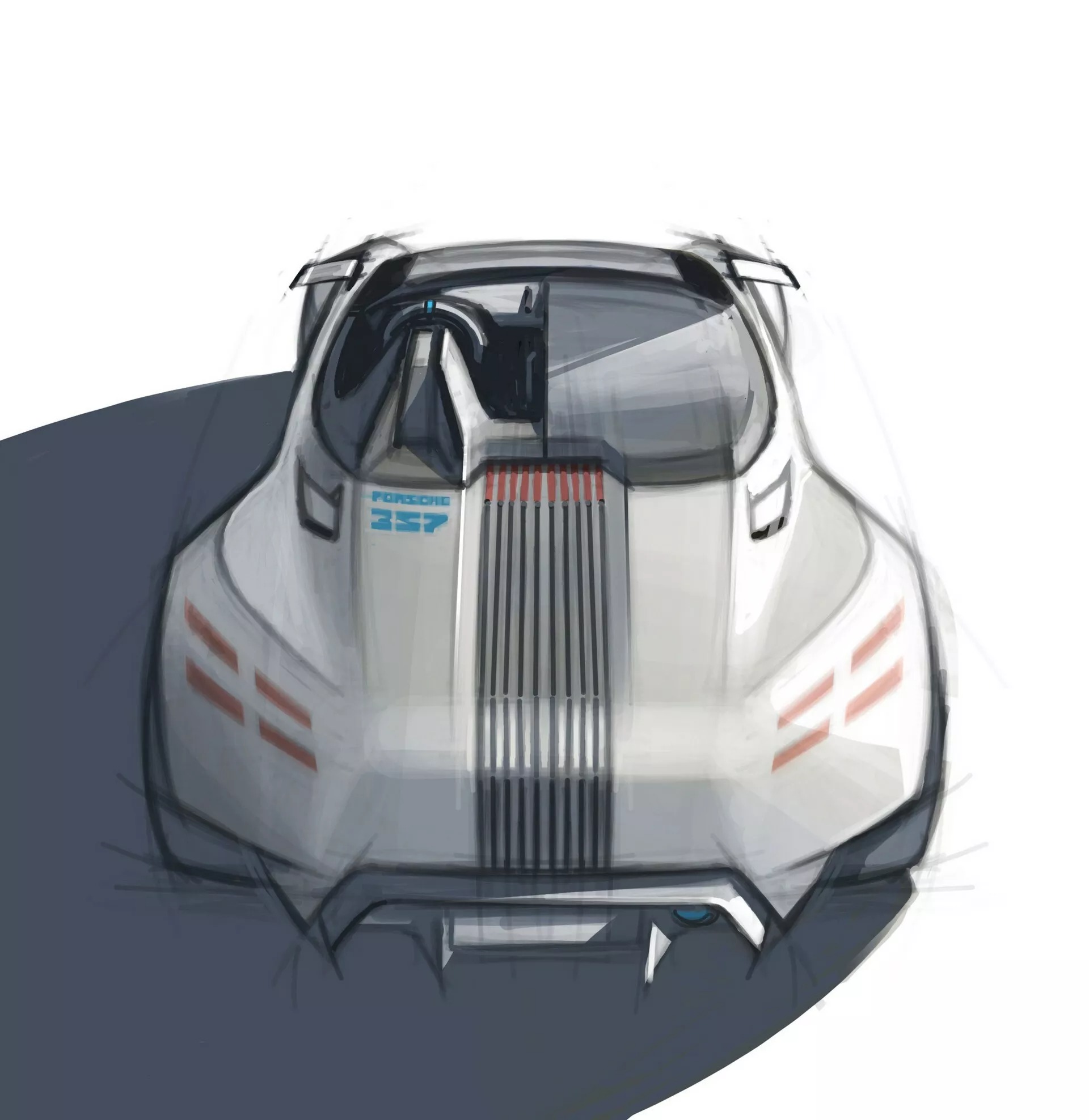 Porsche Vision 357 Speedster, 2023 – Design Sketch