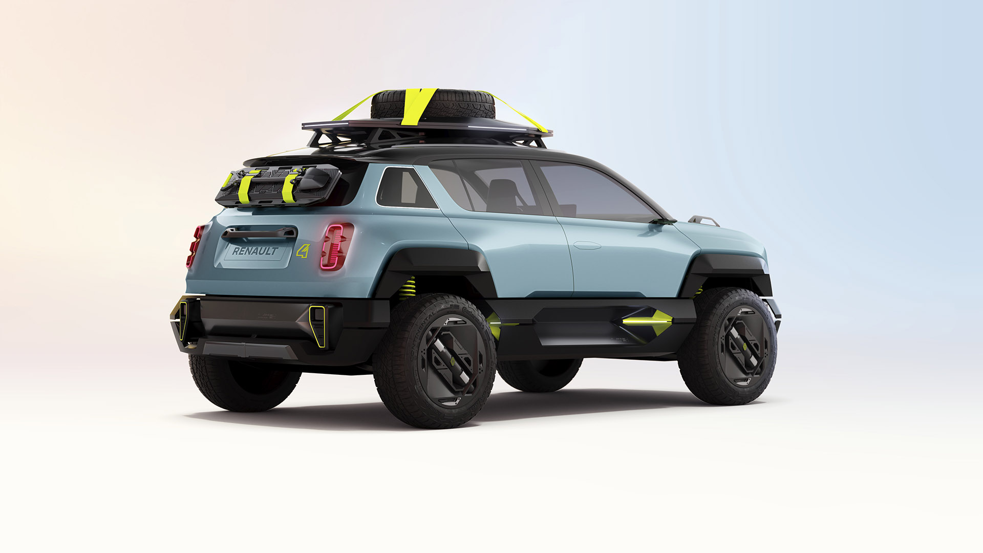 Renault 4Ever Trophy Concept, 2023: The Renault 4EVER Trophy wearing colours of the 1962 4L