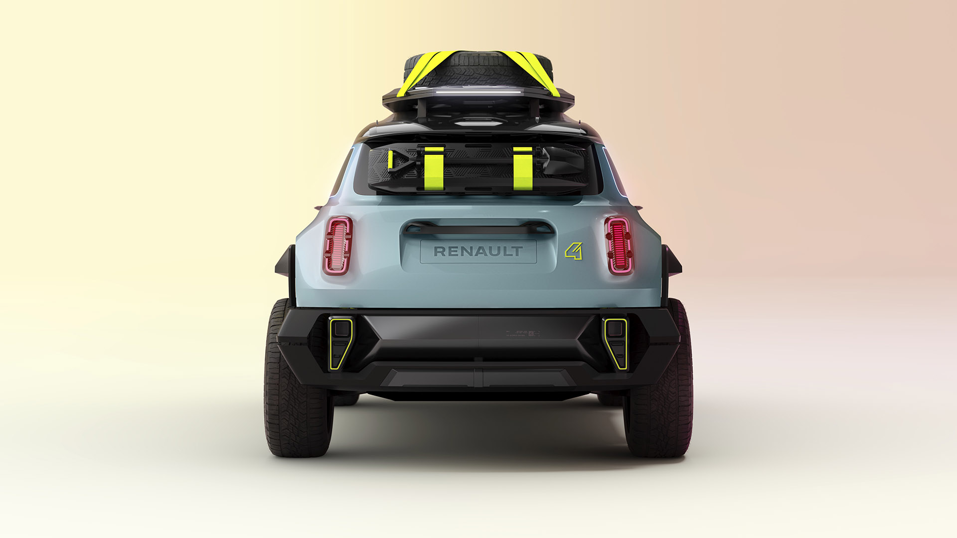 Renault 4Ever Trophy Concept, 2023: The Renault 4EVER Trophy wearing colours of the 1962 4L