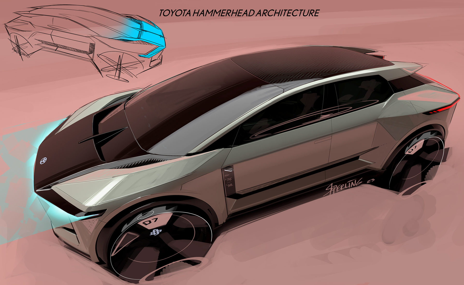 Toyota FT-3e Concept, 2023 – Design Sketch