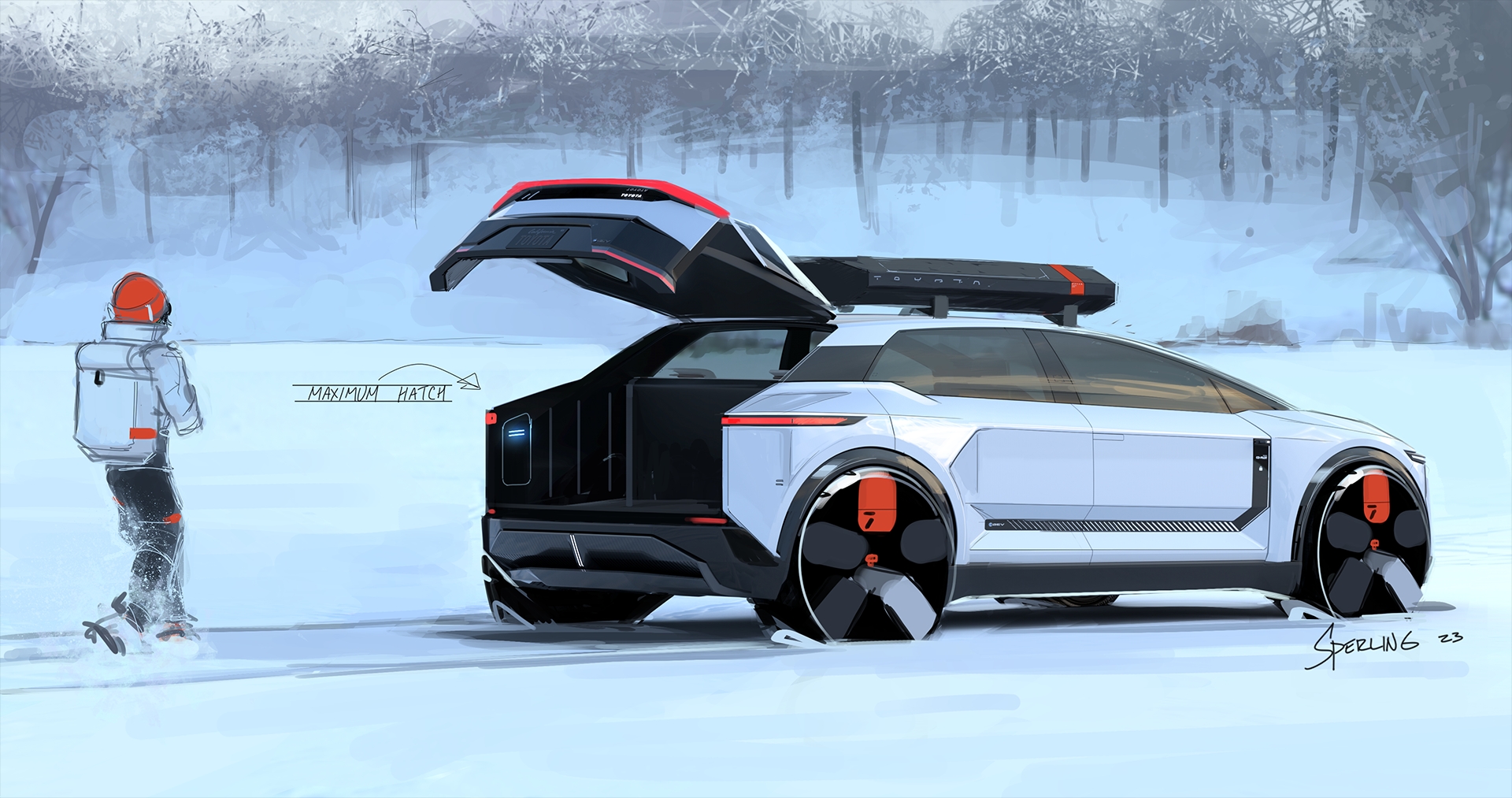 Toyota FT-3e Concept, 2023 – Design Sketch