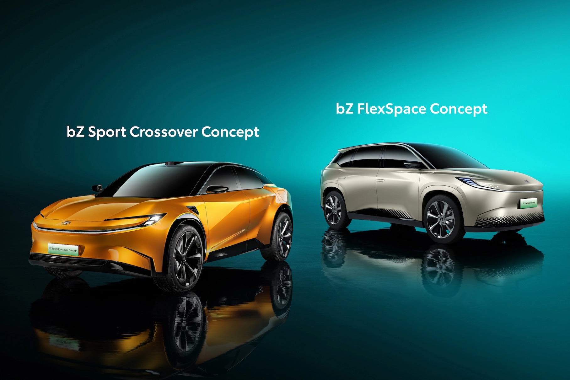 Toyota bZ Sport Crossover Concept, 2023 and Toyota bZ FlexSpace Concept, 2023