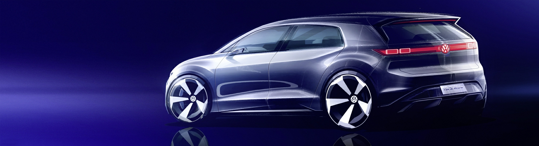 Volkswagen ID. 2all Concept, 2023 – Design Sketch