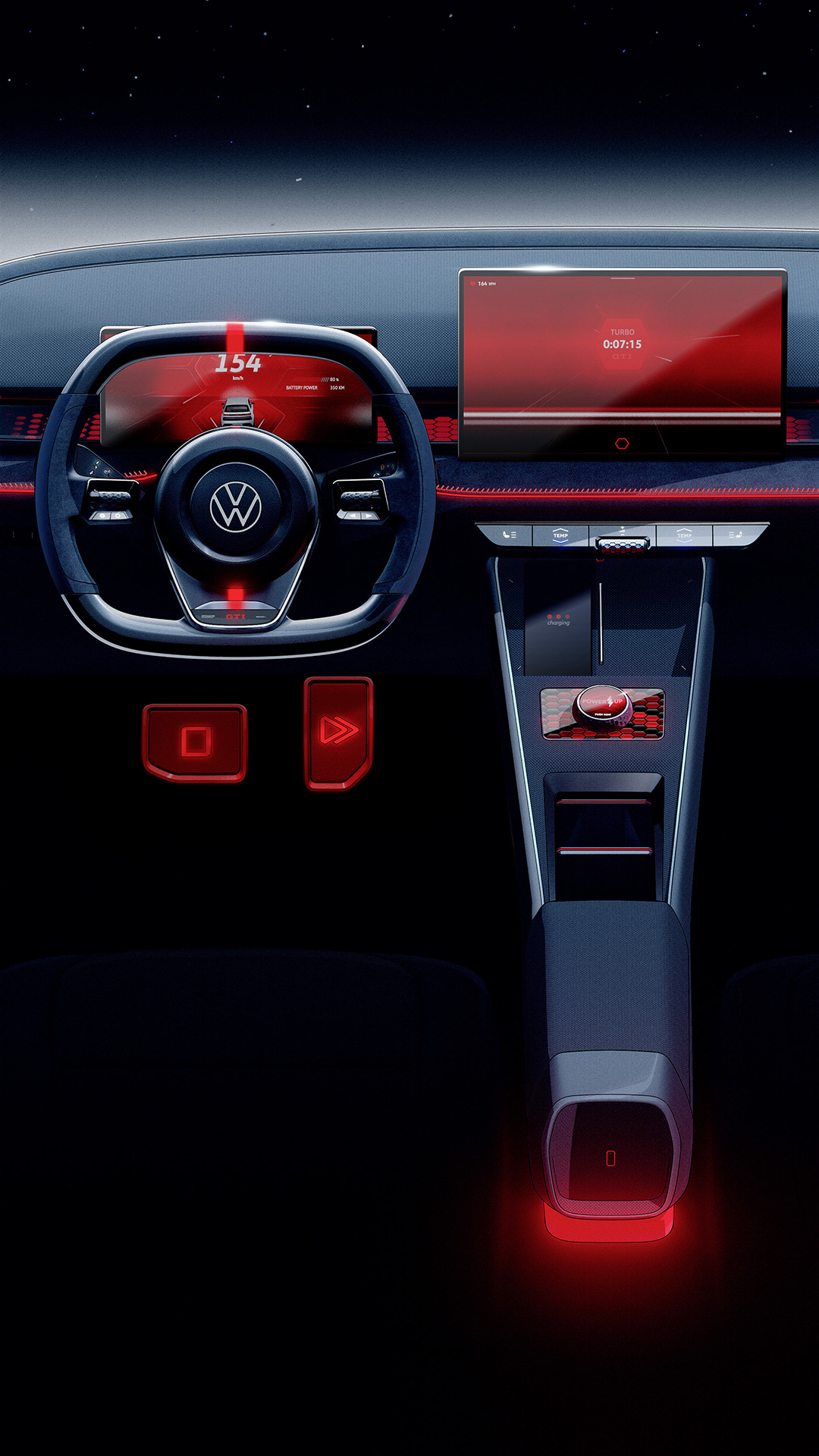Volkswagen ID. GTI Concept, 2023 – Design Sketch Interior