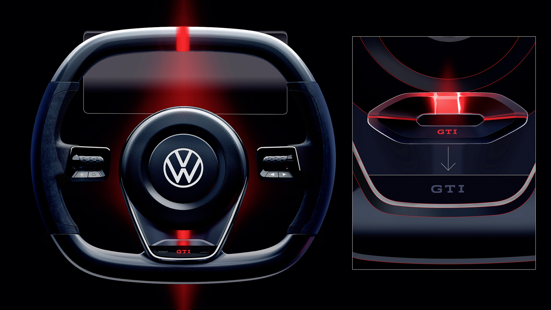 Volkswagen ID. GTI Concept, 2023 – Design Sketch Interior