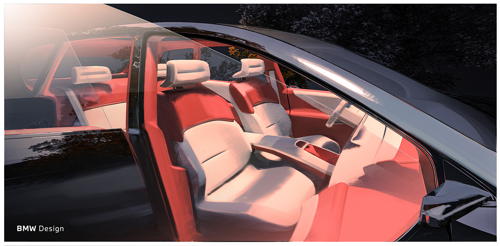 BMW Vision Neue Klasse X Concept, 2024 – Design Sketch – Interior