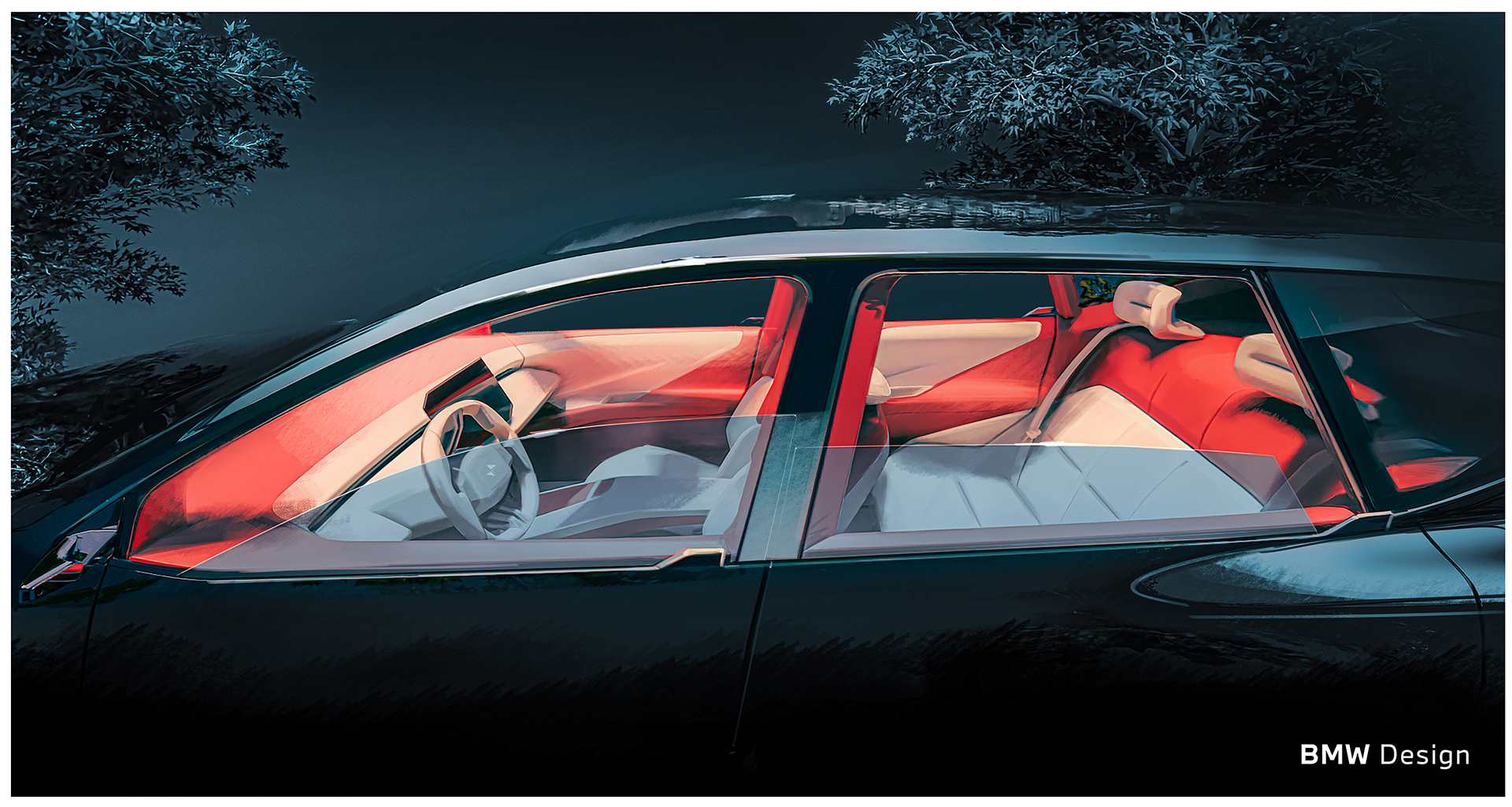 BMW Vision Neue Klasse X Concept, 2024 – Design Sketch – Interior