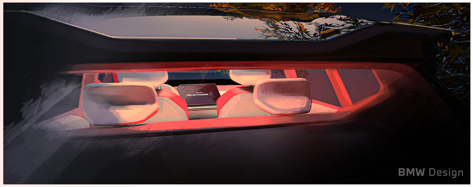 BMW Vision Neue Klasse X Concept, 2024 – Design Sketch – Interior