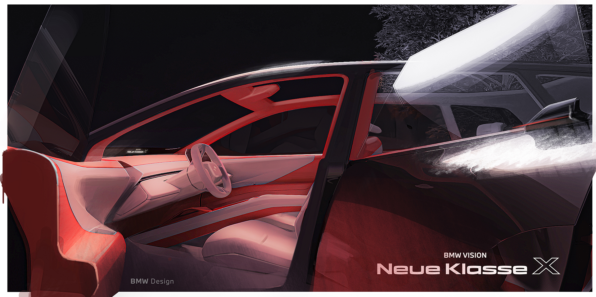 BMW Vision Neue Klasse X Concept, 2024 – Design Sketch – Interior