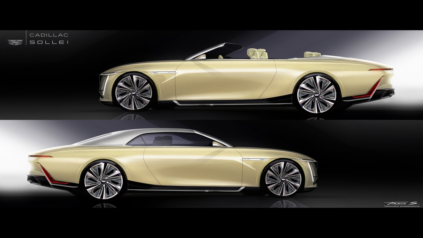 Cadillac SOLLEI concept vehicle, 2024 – Design Sketch
