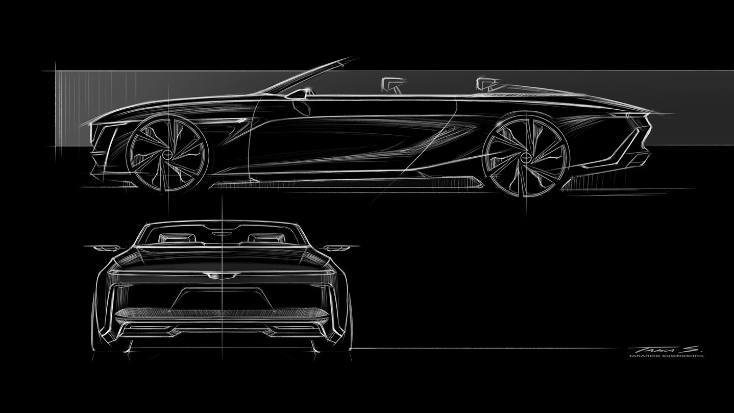 Cadillac SOLLEI concept vehicle, 2024 – Design Sketch