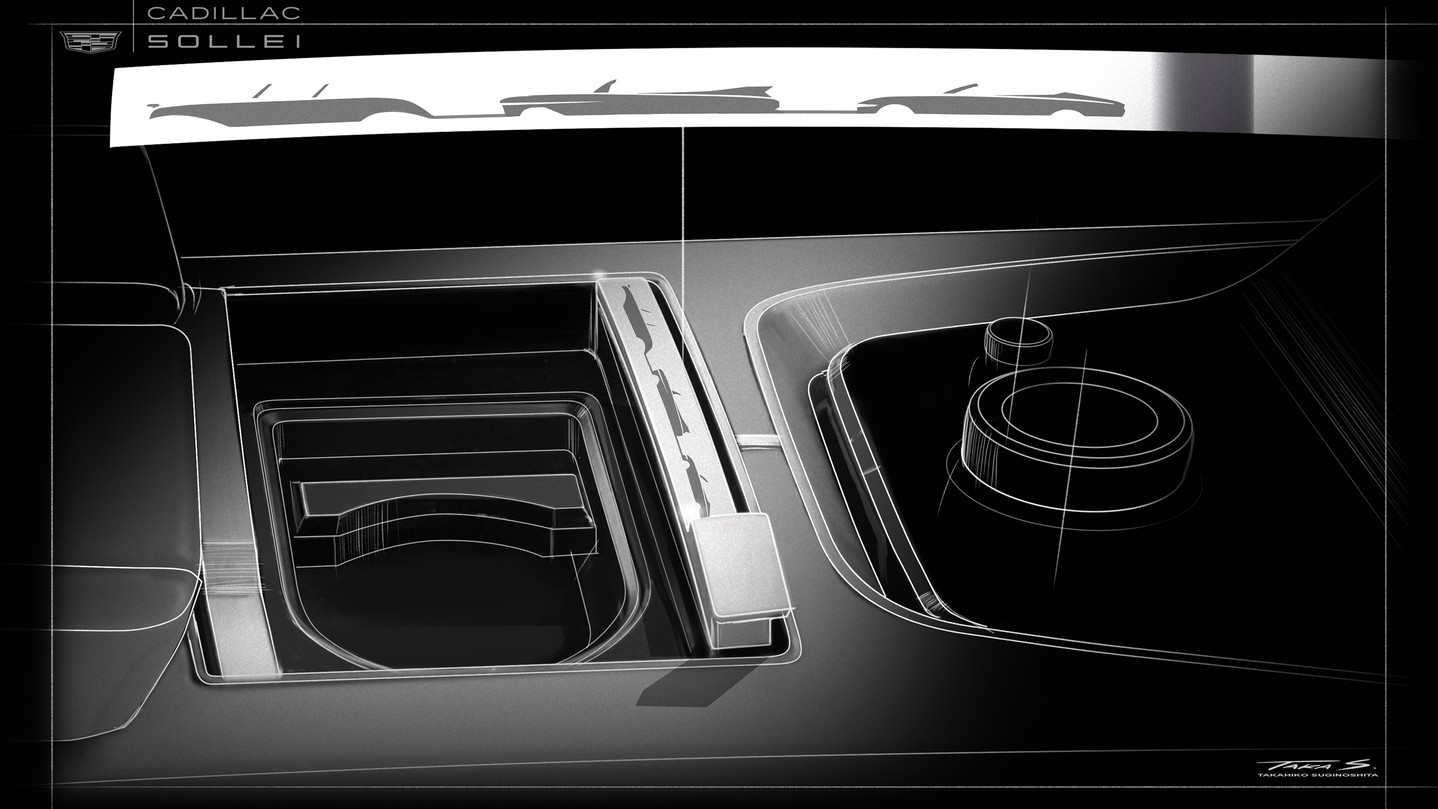 Cadillac SOLLEI concept vehicle, 2024 – Design Sketch – Interior