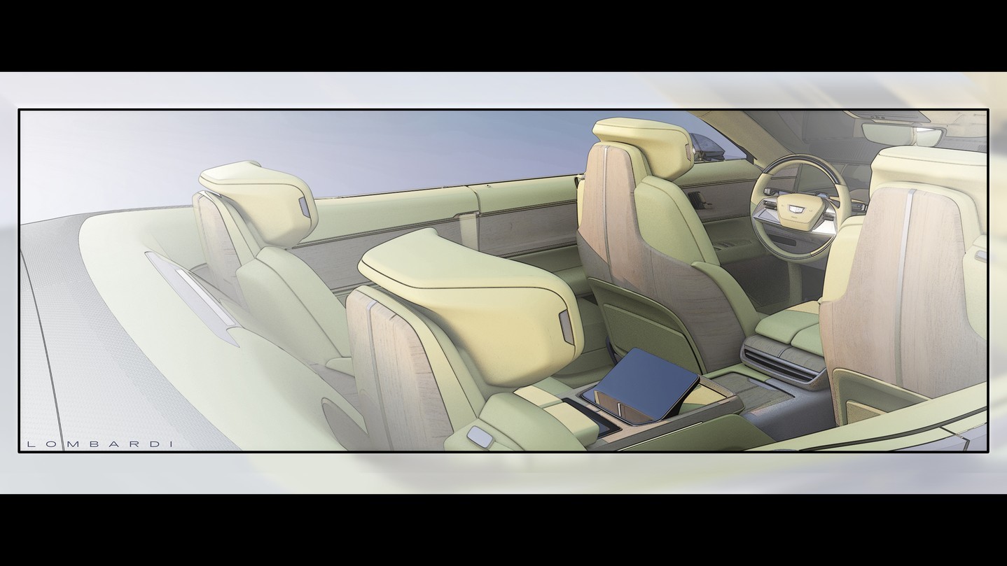 Cadillac SOLLEI concept vehicle, 2024 – Design Sketch – Interior