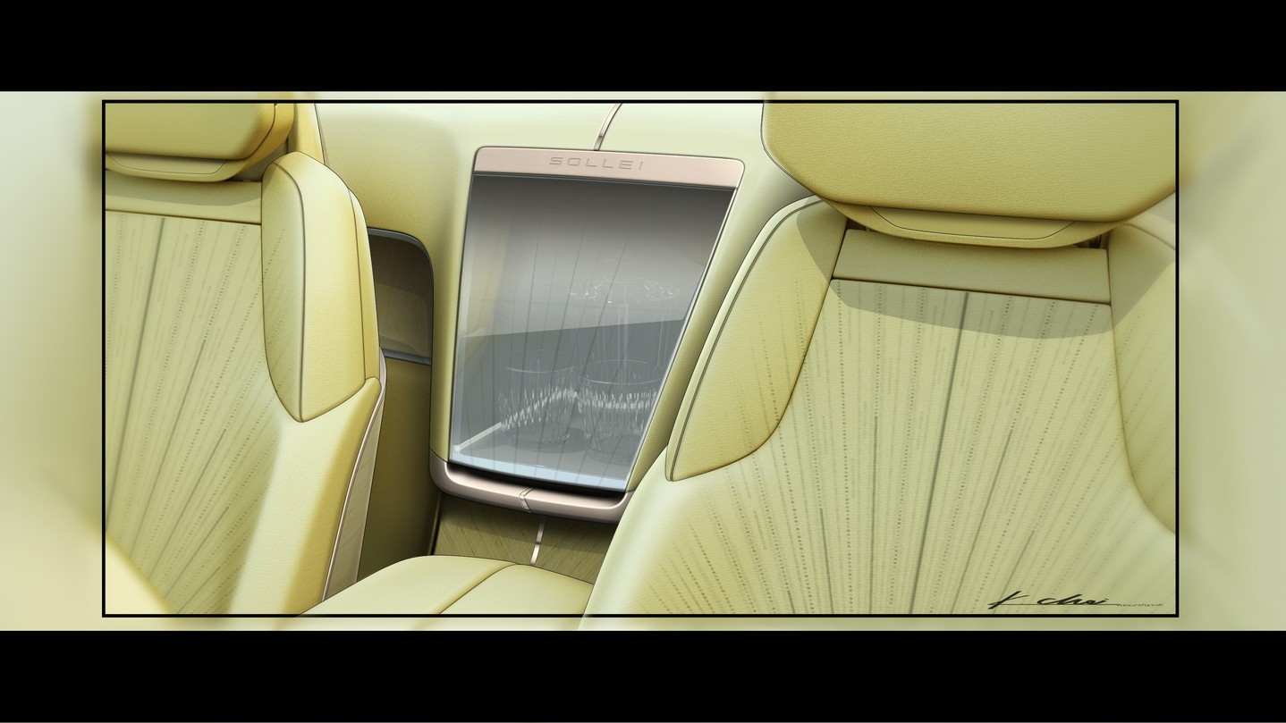Cadillac SOLLEI concept vehicle, 2024 – Design Sketch – Interior
