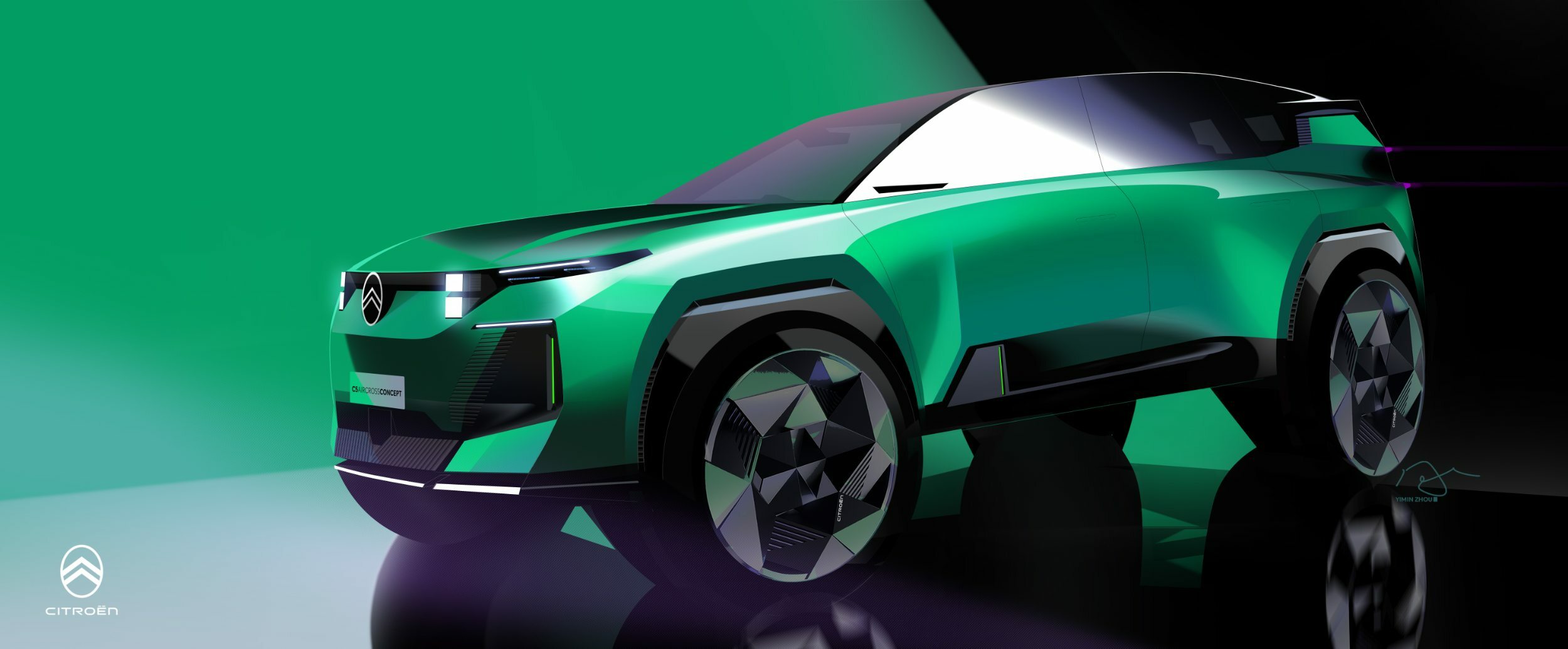 Citroen C5 Aircross Concept, 2024 – Design Sketch