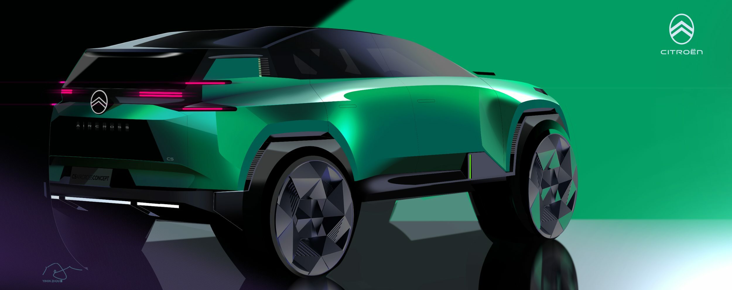 Citroen C5 Aircross Concept, 2024 – Design Sketch