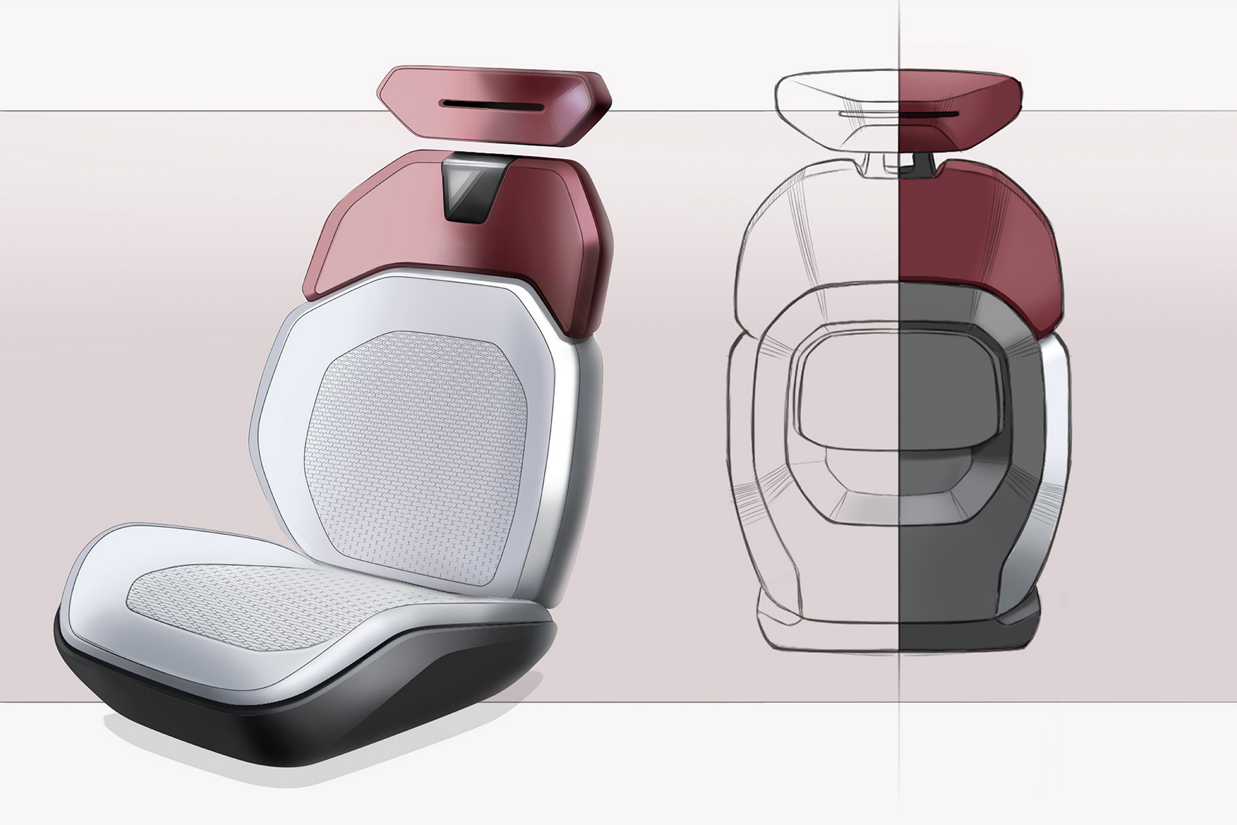 Mitsubishi DST Concept, 2024 – Design Sketch – Interior