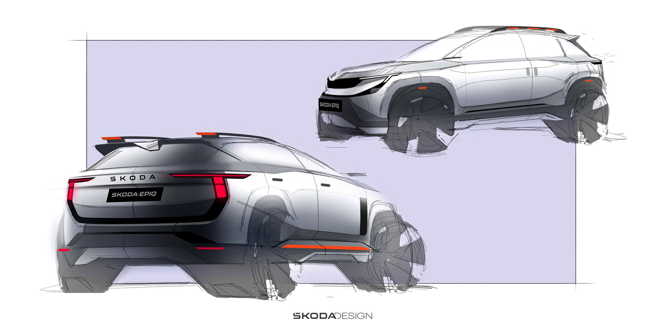 Skoda Epiq Concept, 2024 – Design Sketch