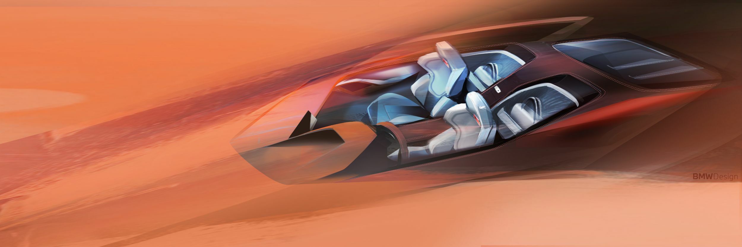 BMW Speedtop Concept, 2025 – Design Sketch – Interior