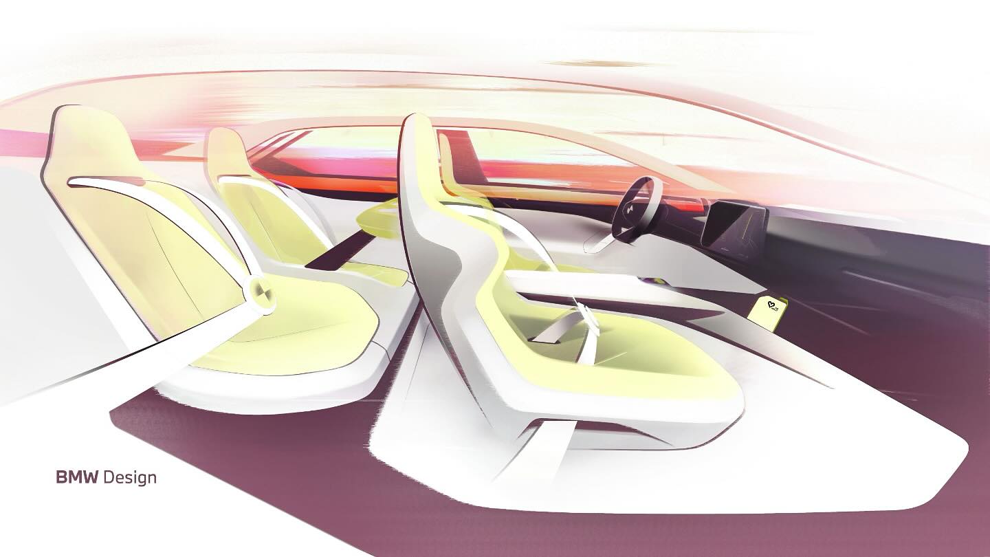 BMW Vision Driving Experience Concept, 2025 – Interior – Design Sketch by Simon Kafmann