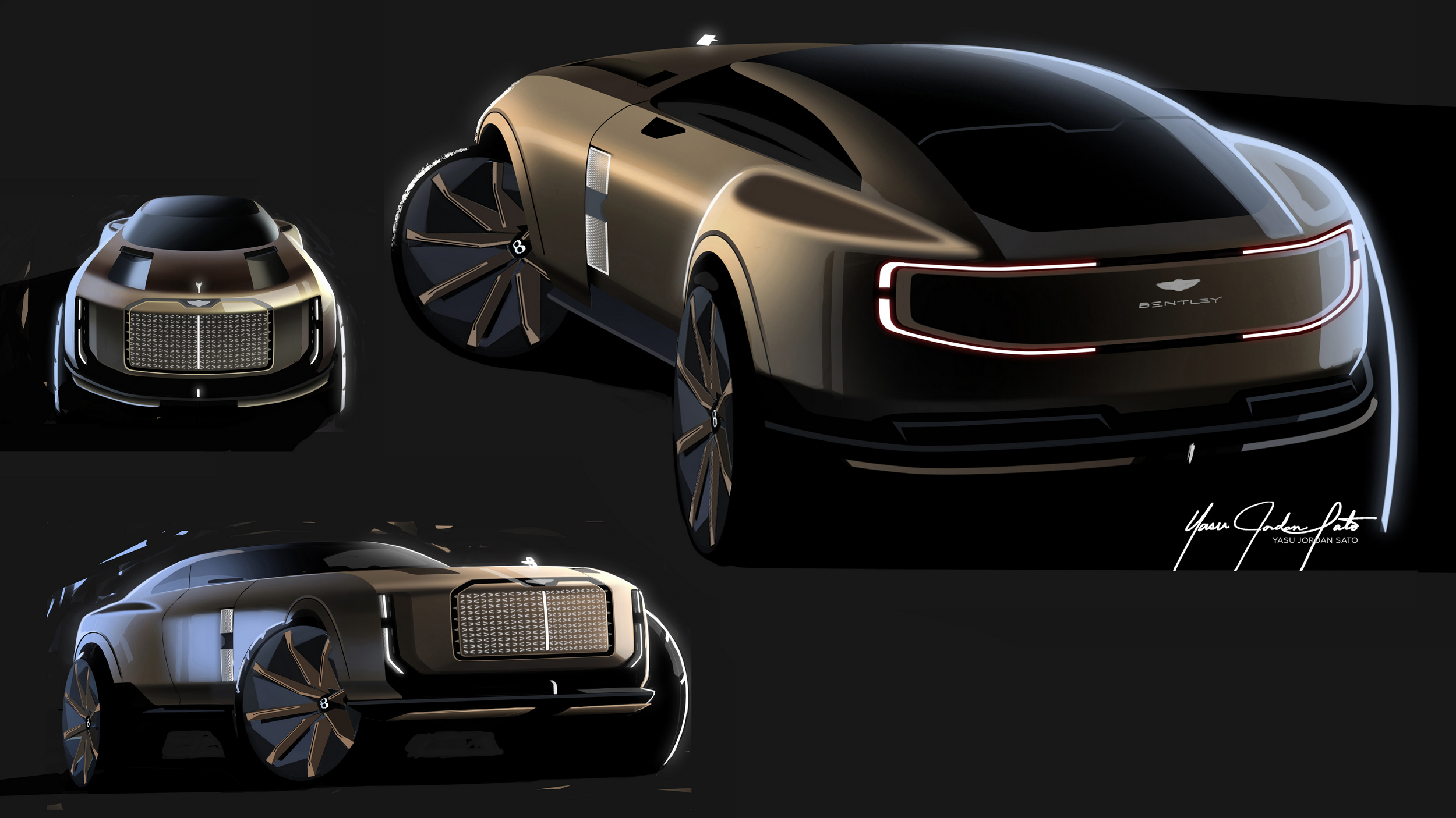 Bentley EXP 15 Concept, 2025 – Design Sketch