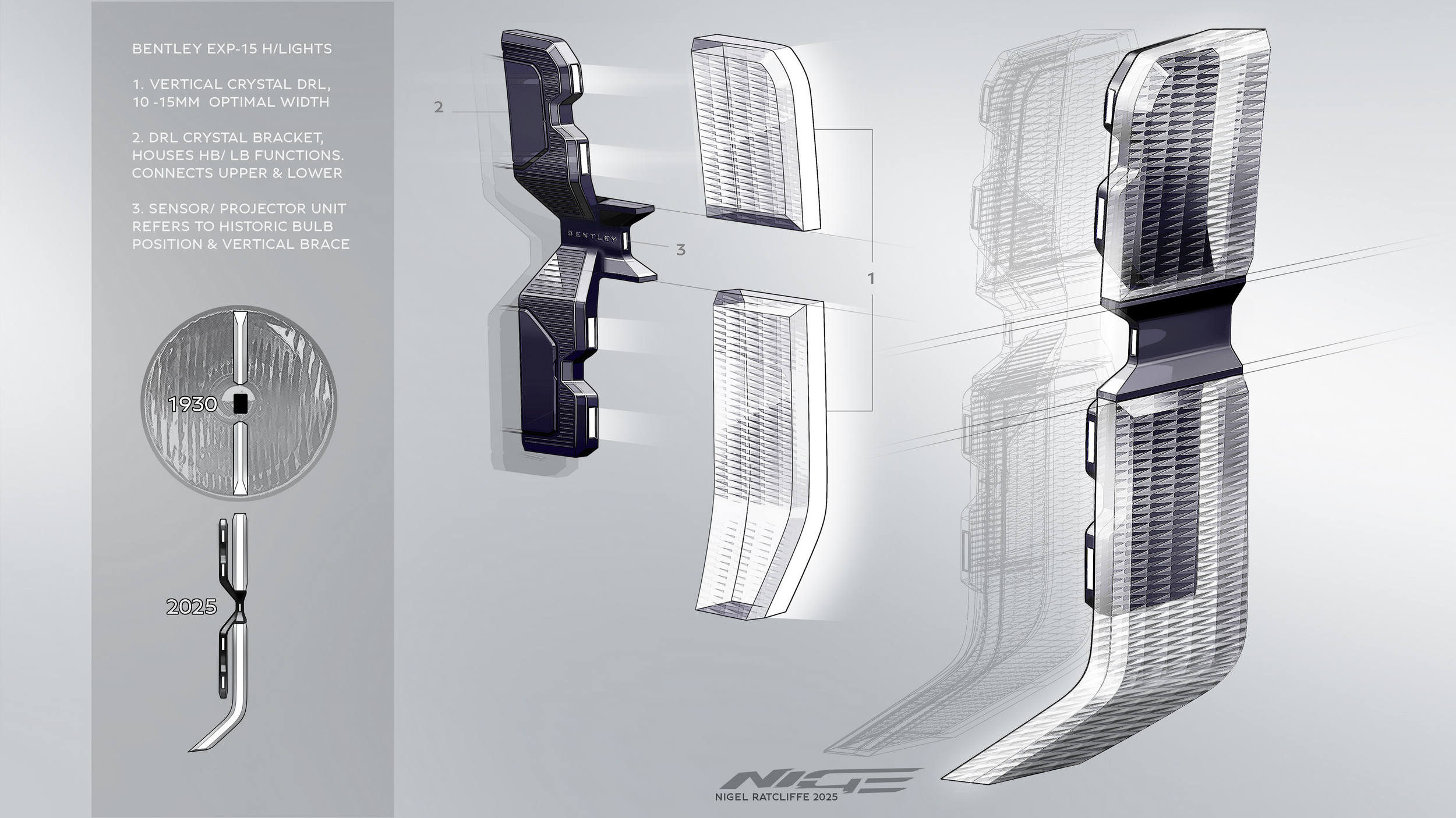 Bentley EXP 15 Concept, 2025 – Design Sketch