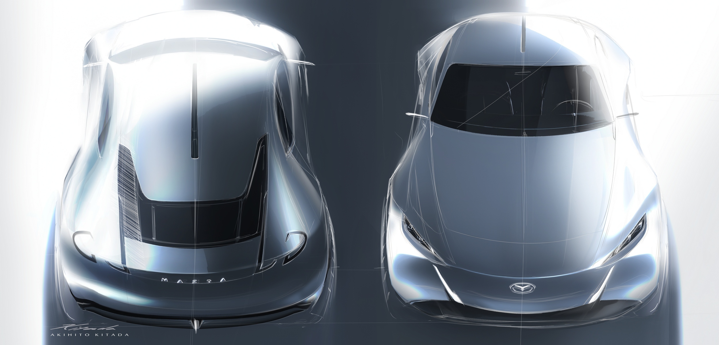 Mazda Vision X-Coupe Concept, 2025 – Design Sketch