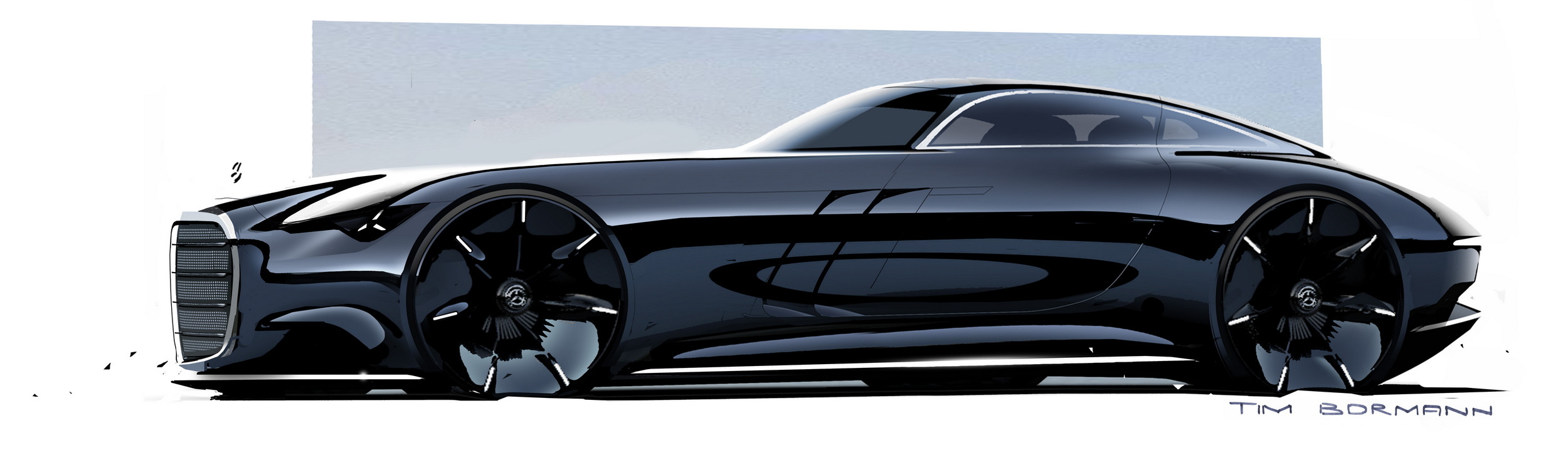 Mercedes-Benz Vision Iconic Concept, 2025 – Design Sketch