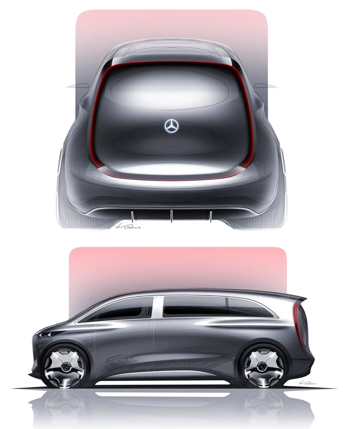 Mercedes-Benz Vision V Concept, 2025 – Design Sketch