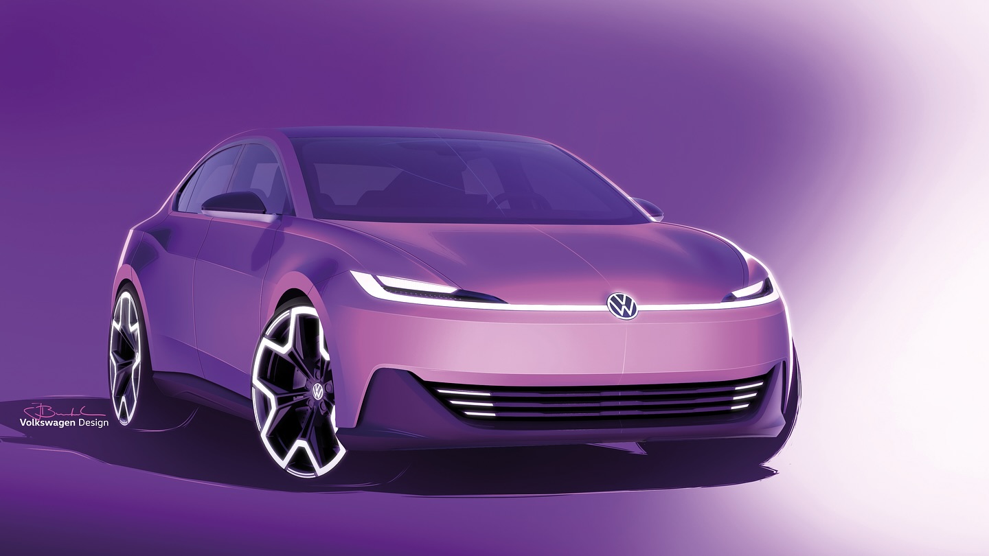 Volkswagen ID. AURA Concept, 2025 – Design Sketch