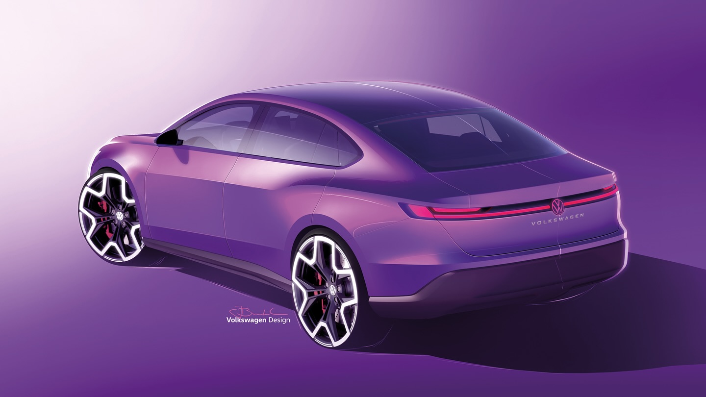 Volkswagen ID. AURA Concept, 2025 – Design Sketch