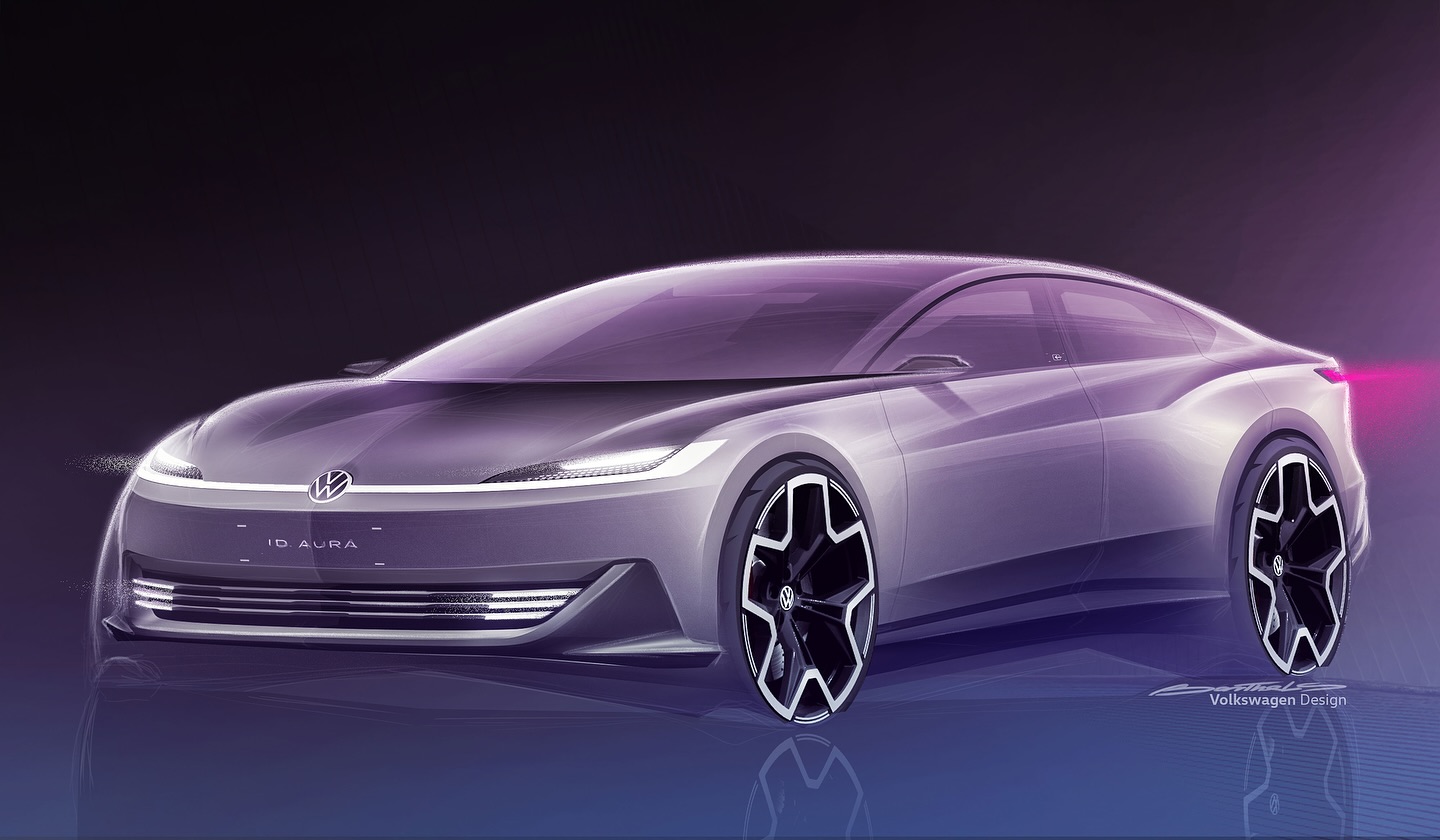 Volkswagen ID. AURA Concept, 2025 – Design Sketch