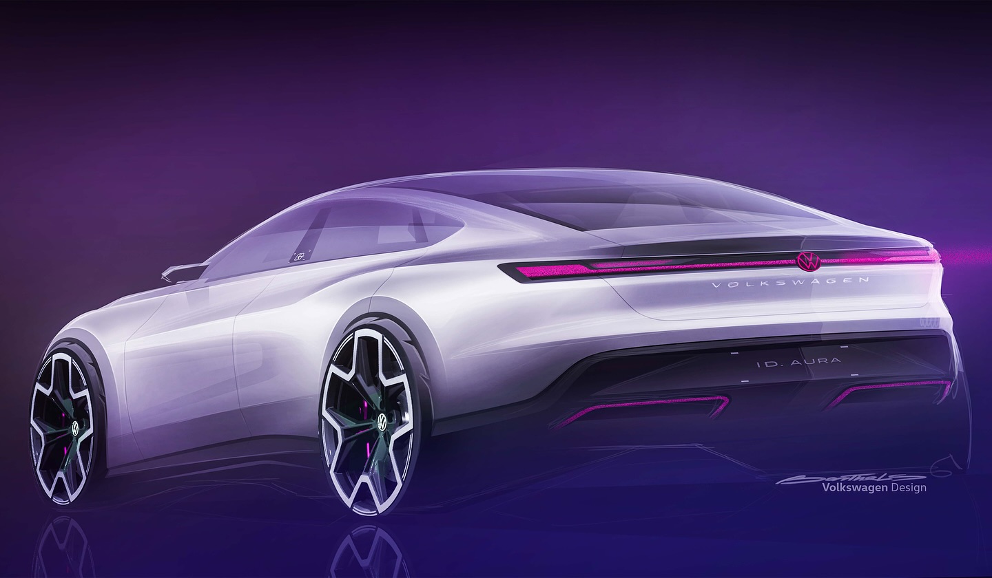 Volkswagen ID. AURA Concept, 2025 – Design Sketch