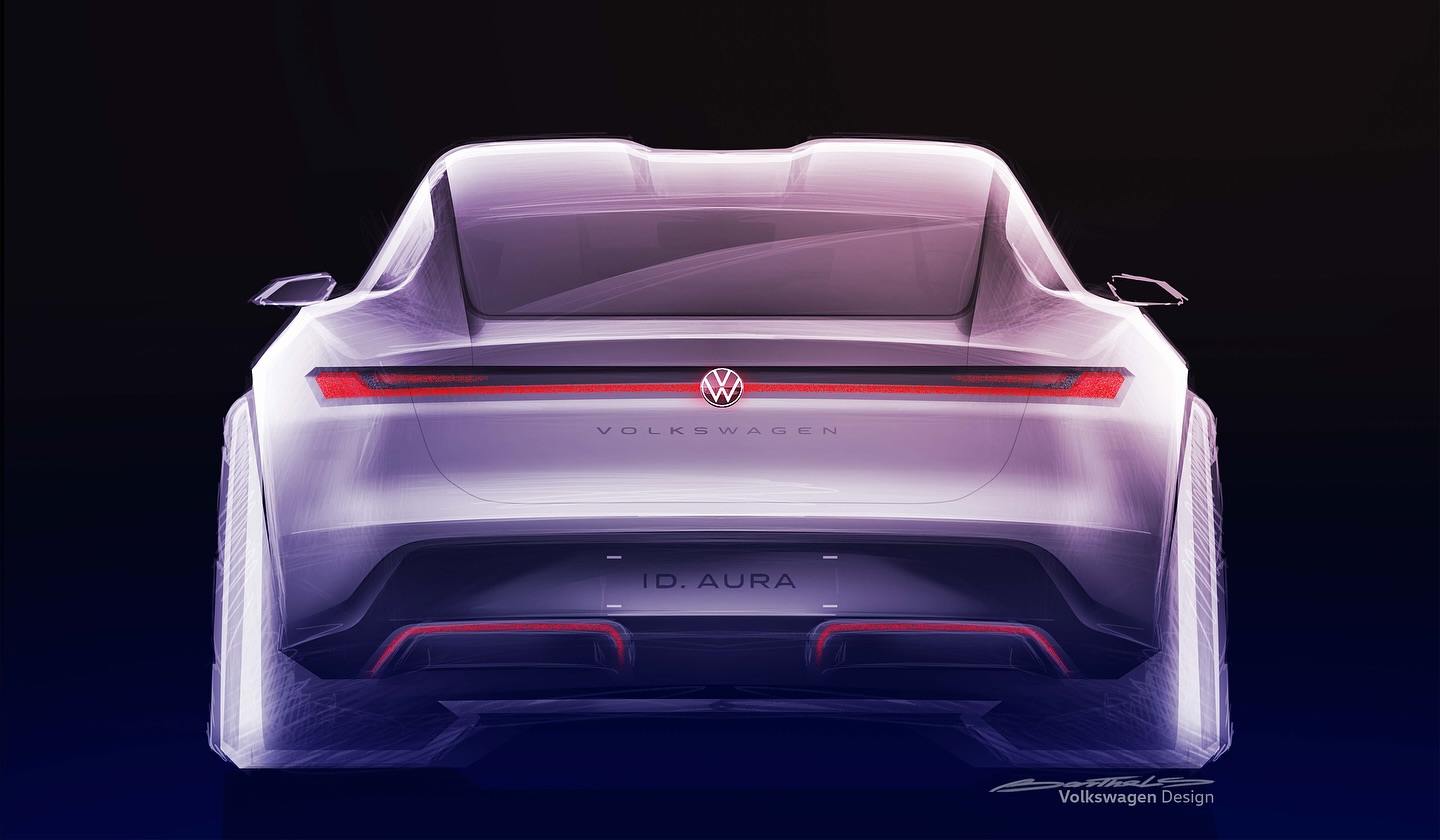 Volkswagen ID. AURA Concept, 2025 – Design Sketch