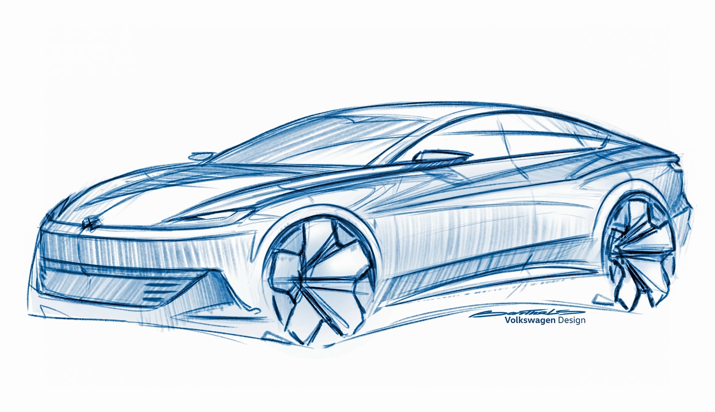Volkswagen ID. AURA Concept, 2025 – Design Sketch