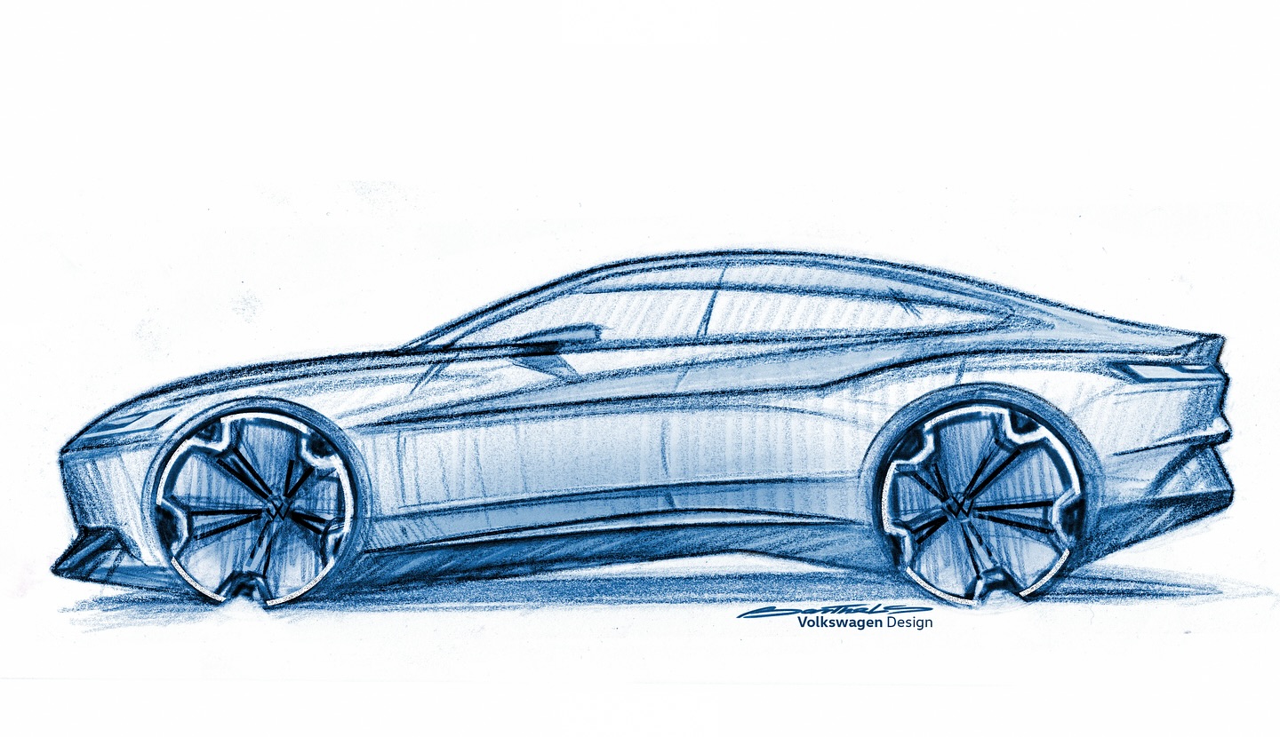 Volkswagen ID. AURA Concept, 2025 – Design Sketch
