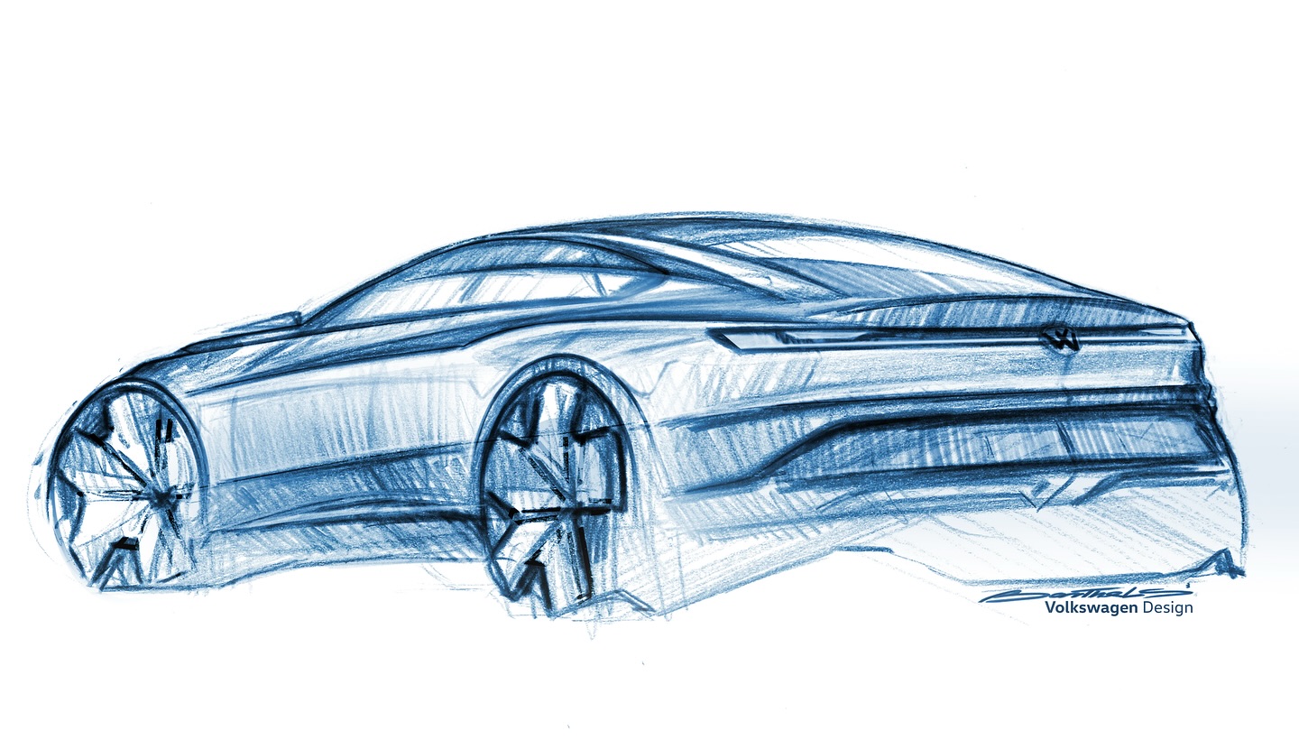 Volkswagen ID. AURA Concept, 2025 – Design Sketch