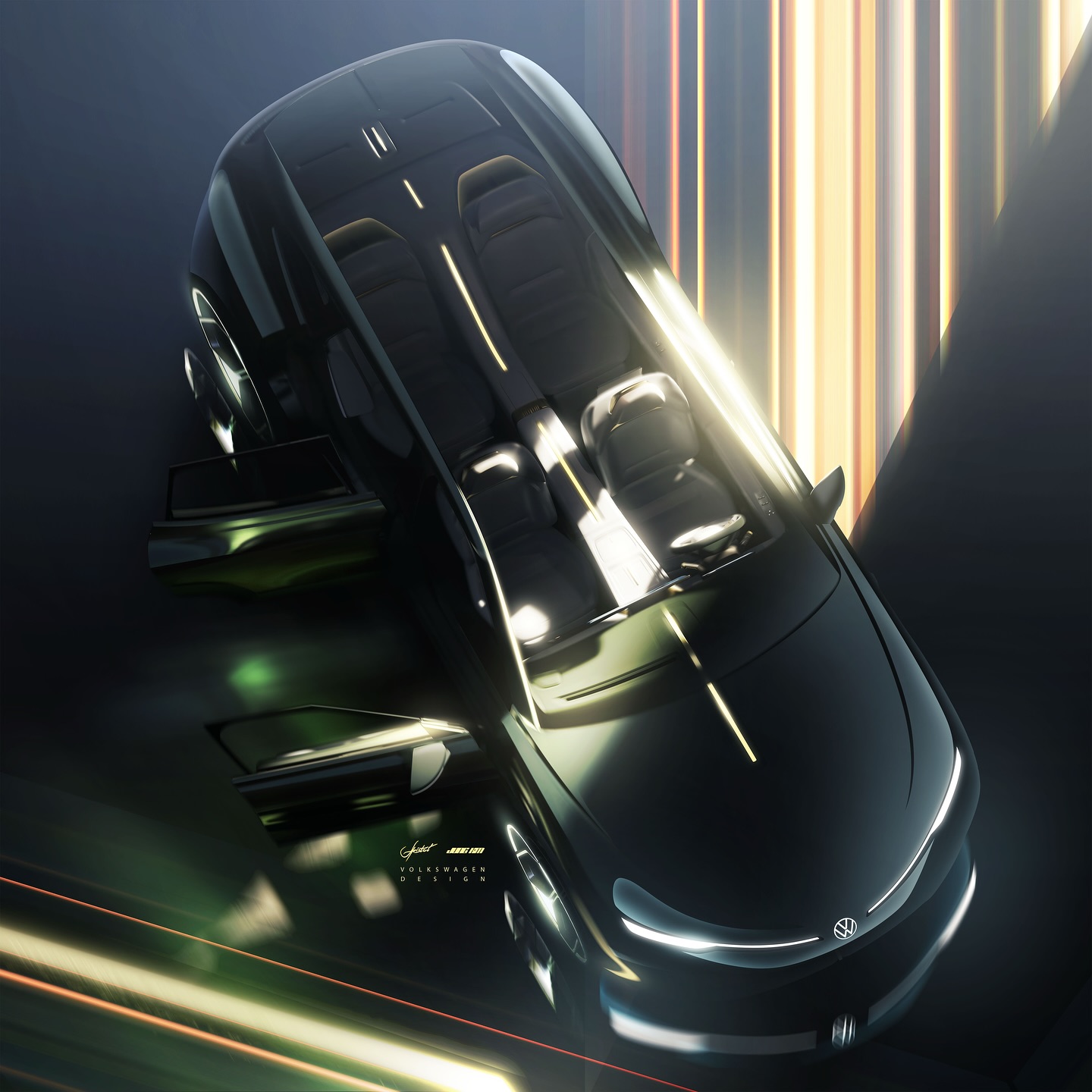 Volkswagen ID. EVO Concept, 2025 – Design Sketch