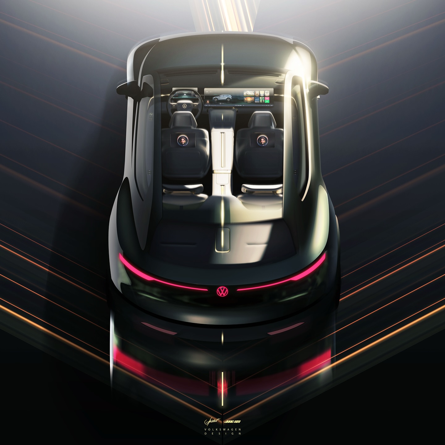 Volkswagen ID. EVO Concept, 2025 – Design Sketch