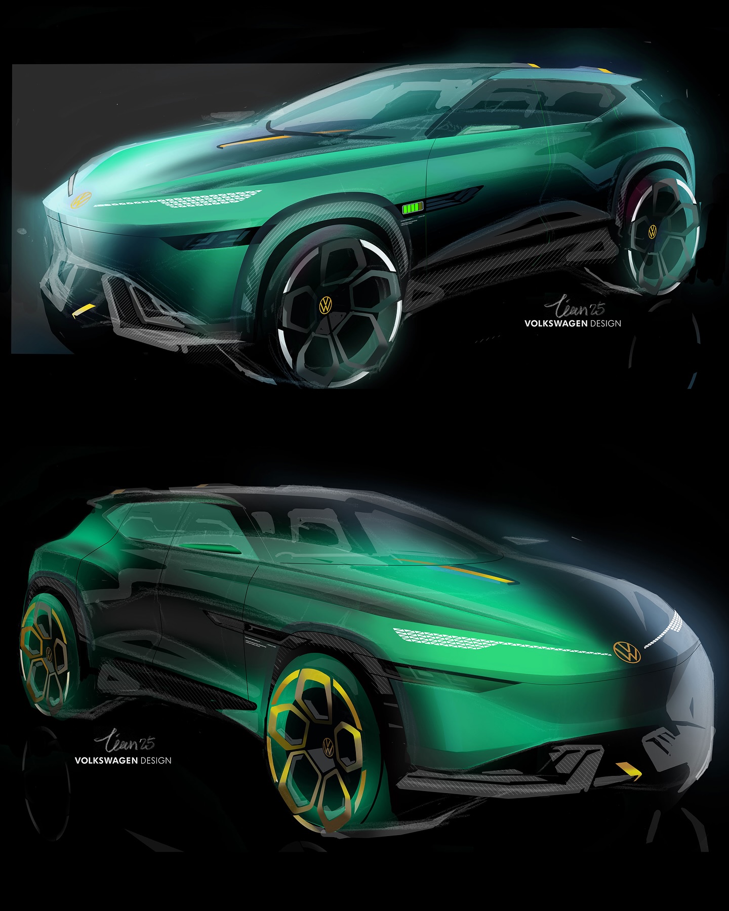 Volkswagen ID. EVO Concept, 2025 – Design Sketch