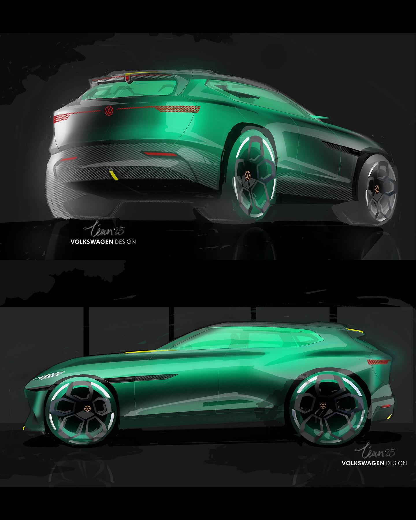 Volkswagen ID. EVO Concept, 2025 – Design Sketch
