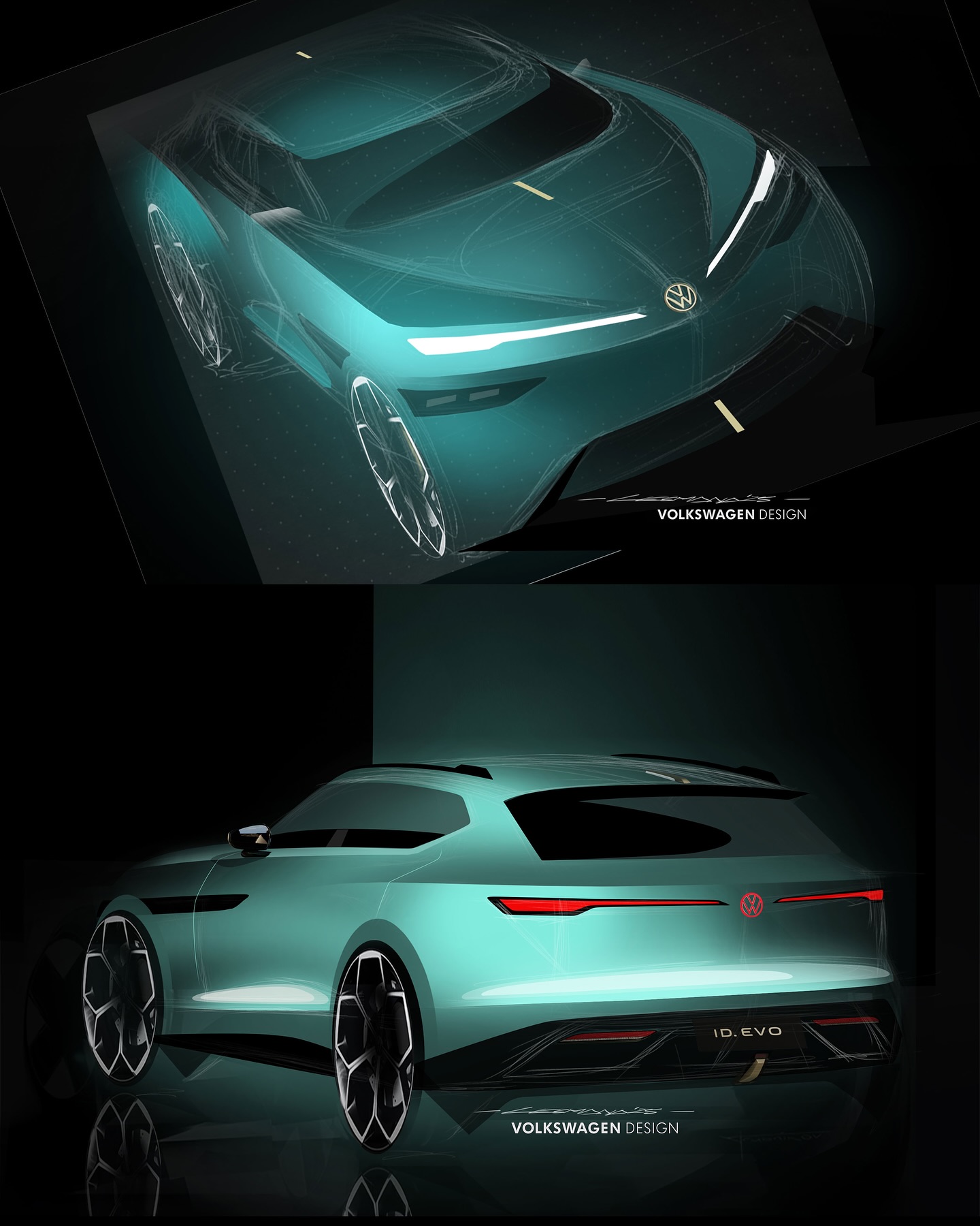 Volkswagen ID. EVO Concept, 2025 – Design Sketch